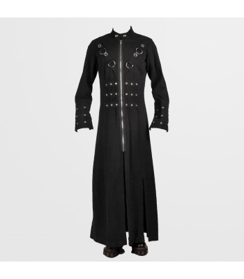 Men Punk Vampire Gothic Long Coat | Hellraiser Pinhead Men Gothic Trench Coat
